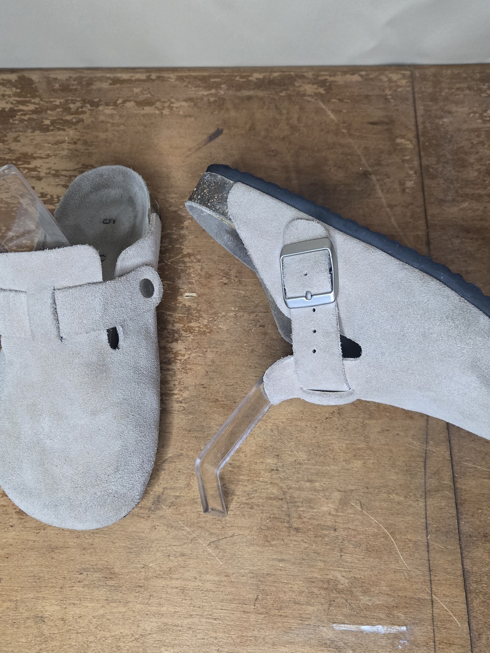 Quince Water Repellent Suede Clog Mule  Women's Size 5